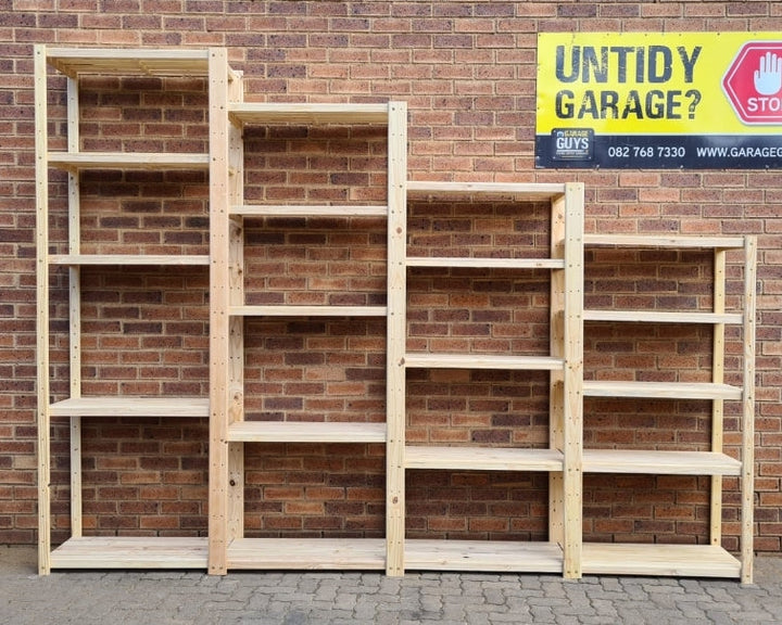 4 Bay 5 Multi-Level 2.7m - 1.8m (H) DIY Shelving Unit - Garage Guys