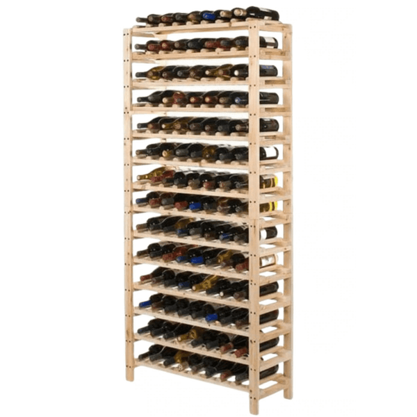 Pine Wooden Wine Shelf Rack - Garage Guys